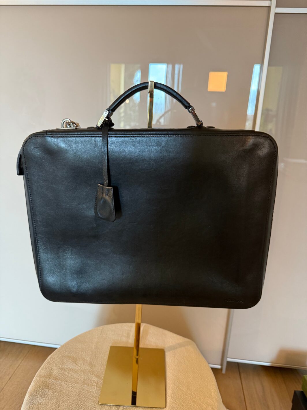 Borsa da lavoro di pelle Prada
