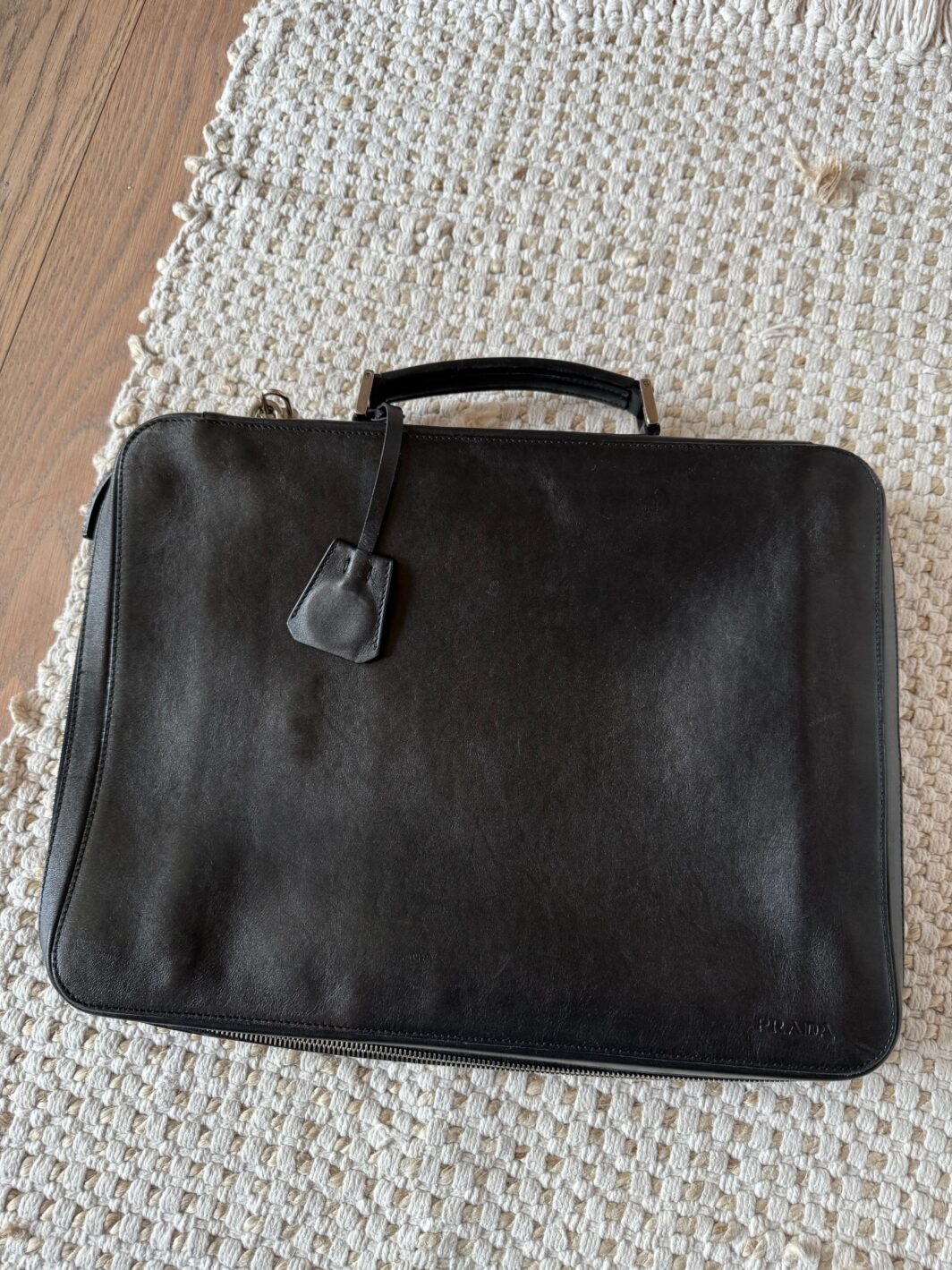 Borsa da lavoro di pelle Prada - immagine 7