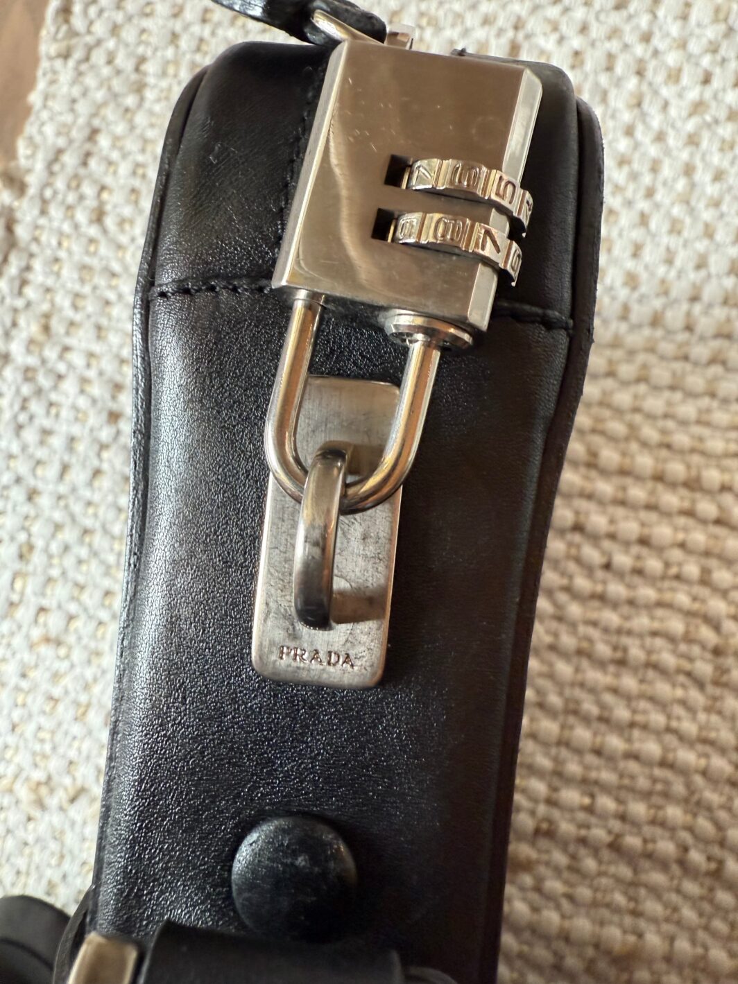 Borsa da lavoro di pelle Prada - immagine 8